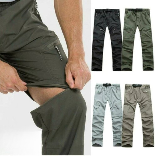 Mens hiking trousers zip off - trousers,